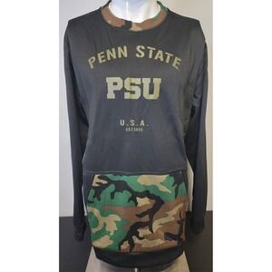 Nike Penn State Mens Large Nittany Lions On Field Sweatshirt Camo DD4318-010 PSU